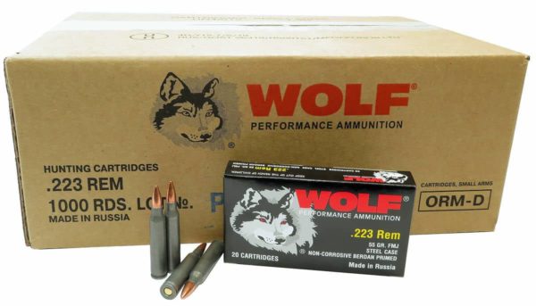 wolf 223 5.56x45 ammo