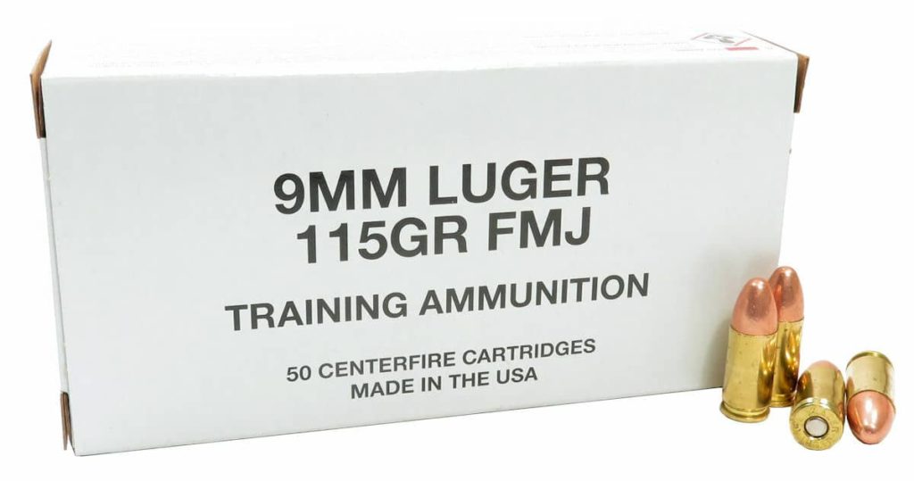 9mm 9×19 Ammo 115gr FMJ CCI Training Ammo (95000) 1000 RDS ...